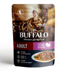 Mr.Buffalo пауч ADULT SENSITIVE 85г (индейка в соусе) д/кошек, неотерика