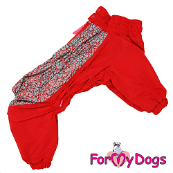 FOR MY DOG Комбинезон красный для девочек (А0) FW959/1-2020 F