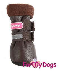 FOR MY DOG Сапоги зимние кофе ц/кр (3) TDSH0023-2022