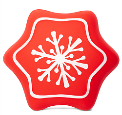 Игрушка виниловая для мелких пород NEW YEAR Снежинка 8,5 см, Triol