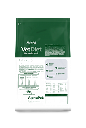 ALPHAPET (АльфаПет) ветдиета сухой корм для взрослых кошек при пищевой аллергии 400 г