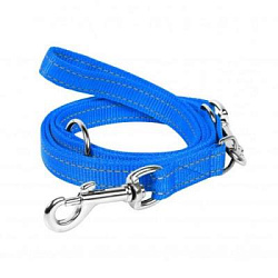 Поводок-20 нейлон регулируемый "Dog Extreme" (длина 100-160см, ширина 20мм) синий 04712