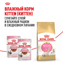 Royal Canin (Роял Канин) Киттен корм сухой для котят породы Сфинкс 400 г