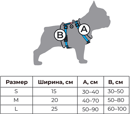 Шлея WAUDOG Nylon с QR-паспортом "Лето", пл. фастекс, М, Ш 20 мм, А 40-70, В 50-80 5574