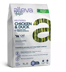 Alleva (Аллева) Holistic сухой корм для стерилизованных кошек с курицей и уткой 1,5 кг