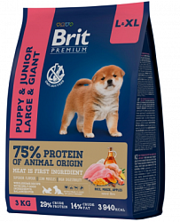 BRIT Premium Junior L для молодых собак крупных пород 15 кг 6437