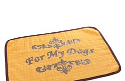 FOR MY DOG Плед "FMD" горчичный (М) 0012-12 Br