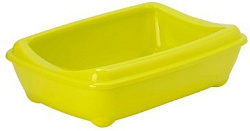 Туалет-лоток Arist-o-tray M с бортом 43*30*12 см желтый 7132089 Moderna