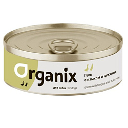 Organix консервы для собак Рагу из гуся с языком и цуккини 100 гр