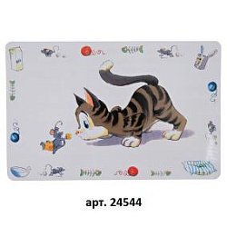 Коврик под миску "Кошка"  44*28 см Trixie