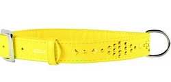 Ошейник Collar Glamour с клеевыми стразами "Ромб" желтый 25 мм*38-50 см 33188