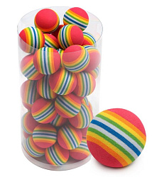 Игрушка для кошек МЯЧИК ПОЛОСАТЫЙ 3см (уп.48шт) Rich Breed ИК-108