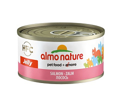 Almo Nature консервы для кошек с лососем мяса 70г 26498