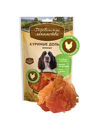 Деревенские лакомства Куриные дольки нежные для собак 100 г 79711205