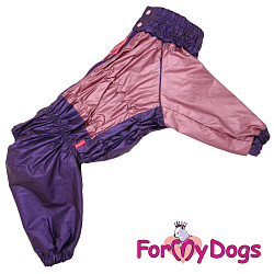 Дождевик розовый металлик для дев (С3) FOR MY DOG 489/3SS-2020