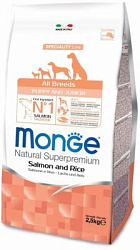 Monge Dog Speciality Puppy & Junior корм для щенков всех пород лос/рис 2,5 кг 70011204