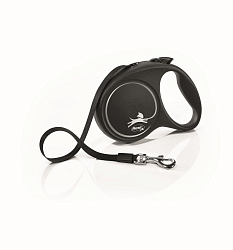 FLEXI Рулетка BLACK DESIGN М ремень  5 м до 25 кг серебряный  57218F