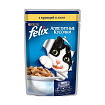 FELIX Аппетитные кусочки влажный корм для взрослых кошек с курицей в желе 85 г