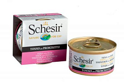 Schesir консервы для кошек тунец/ветчина 85 г 60335