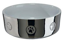 Миска керамическая с рисунком 0,3 л серебр/белый арт. 25083 Trixie