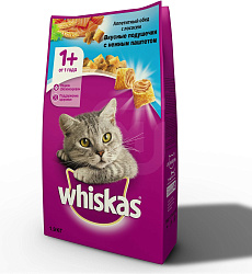 WHISKAS®  (Вискас)  под/паштет лосось/тунец/креветки, (разв.) 10150218