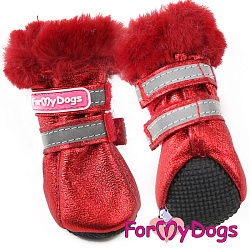 FOR MY DOG Сапоги зимние красные (4) FMD643-2019 R