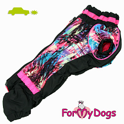 FOR MY DOGS Комбинезон черный/розовый для девочек TC2