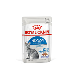 Royal Canin (Роял Канин) Индор корм влажный для домашних кошек в желе 85 г