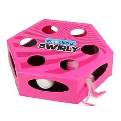 Игрушка для кошек интерактивная EBI Coockoo "SWIRLY", розовая, 20.4x6.8x23см (Бельгия)