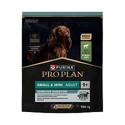 PRO PLAN (Про План) SENSITIVE DIGESTION сухой корм для взрослых собак мелких пород с ягненком, 700 г