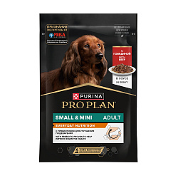 PRO PLAN (Про план) EVERYDAY NUTRITION влажный корм для собак мелких пород с говядиной, 85 г