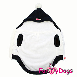 FOR MY DOG Куртка вязаная синяя"Олени" (14-16) FW979-2021 