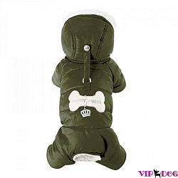 Комбинезон "Косточка" Puppy Angel для мальчика PA-ОW 543, L хаки #808
