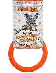 Игрушка для мелких пород Кольцо 8-мигранное крохотное оранжевое, Доглайк