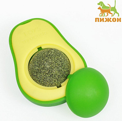 Лакомство для кошек Лизунец из кошачей мяты "Авокадо" 6 см Пижон