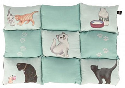 Лежак-подстилка для кошки Patchwork 70*55 см мятный 37075 Trixie