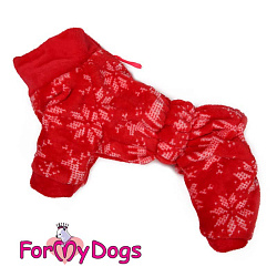 FOR MY DOG Комбинезон красный для мальчиков (10) 