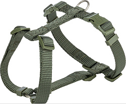 Шлейка Premium H-Harness s-м 42-60 см/15 мм, оливково-зеленый 203333 Trixie