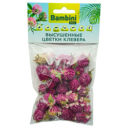 Bambini Pets (Бамбини Пэтс) лакомство высушенные цветки клевера для грызунов и кроликов, 10 г