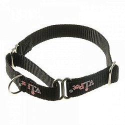 Ошейник-мартингал V.I.PET 15 мм регулир.длины (23-32 см) черный 75-2045