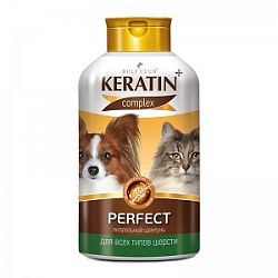 Шампунь Keratin+ complex Перфект для всех типов шерсти д/кошек и собак 400 млR502 Неотерика(Экопром)
