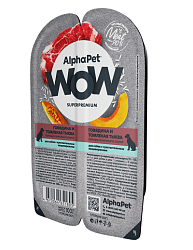ALPHAPET (АльфаПет) WOW влажный корм для собак с чув.пищ Говядина/Тыква100 г