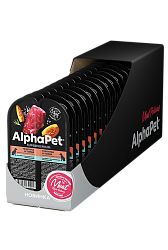 ALPHAPET (АльфаПет) влажный корм для собак с чувствительным пищеварением телятина и тыква 100 г