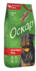 Оскар сухой корм для активных пород собак 12 кг