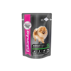 Eukanuba пауч для взрослых собак с говядиной в соусе 100 г 10151129