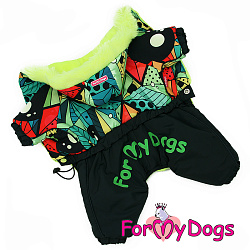 FOR MY DOG Комбинезон черный/мультиколор д/мальчиков (10) FW857-2020 М
