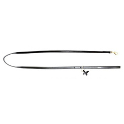 Поводок Collar Glamour черный шир 10мм дл 122см 33701