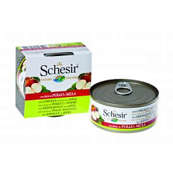 Schesir влажный корм для собак цыпленок /яблоко 150г 10485