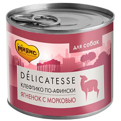 Мнямс консервы для собак всех пород "Клефтико по-афински" (ягненок с морковью) 200 г NEW (32045)