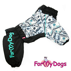 FOR MY DOG Комбинезон черный "$" для мальчика (A1) FW769/2-2019 M